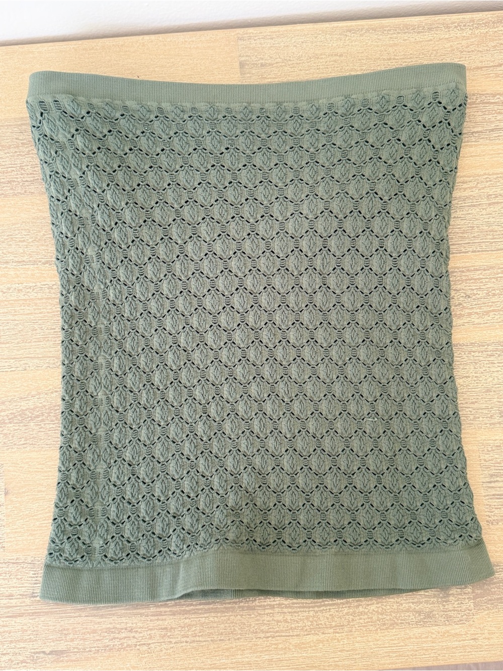 Intimately Free People Honey Textured Tube Top Olive Green XS/S